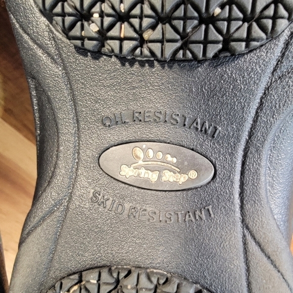 Spring Step Manila Clog Work Shoe Blue pink print colorful Size 8.5 - Picture 15 of 17